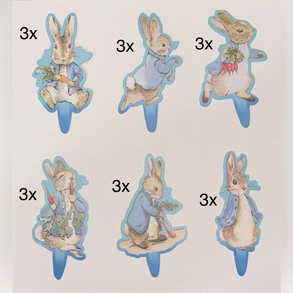 Peter Rabbit Cake Toppers